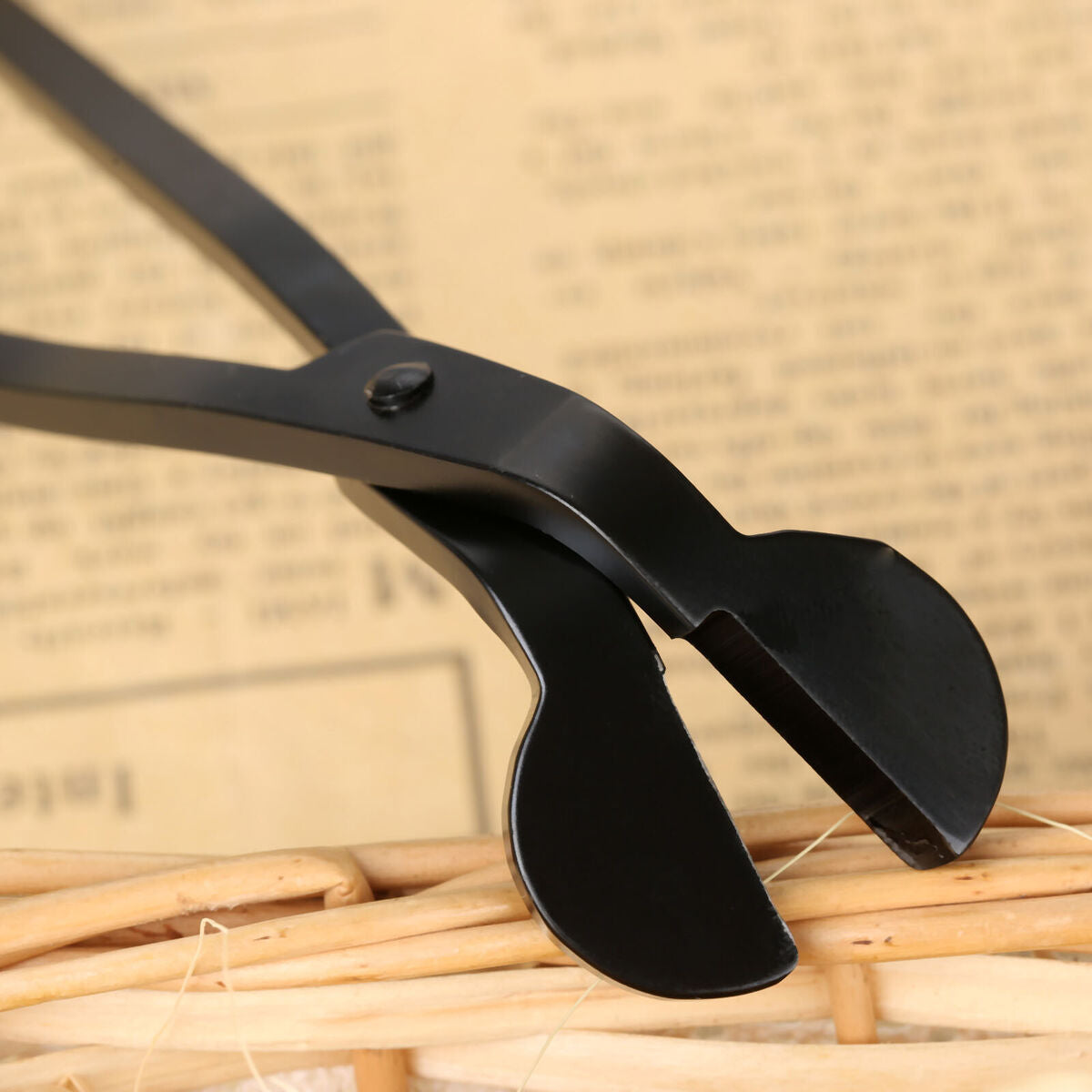 1pc Black Candle Wick Oil Lamp Trimmer Stainless Scissors Snuffers Cutter Tool