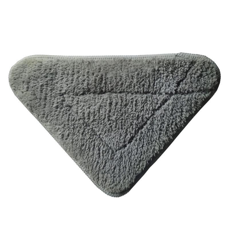 Triangle Glass Window Cleaner Coral Fleece Mop Replacement Cloth Head