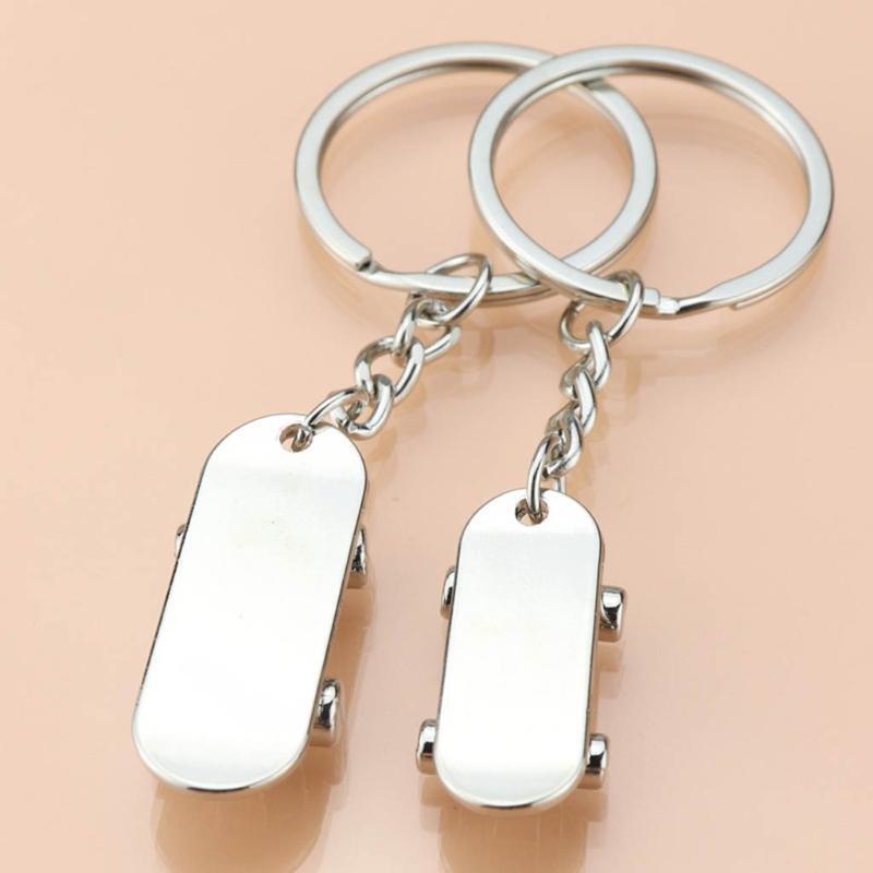 2x Mini Skateboard Key Chain Scooter Keychain for Outdoor Sports Creative Gifts