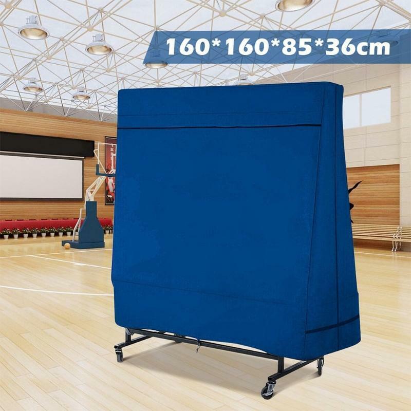 Ping Pong Table Cover Water Resistant Table Tennis Cover Sunproof Dustproof Blue