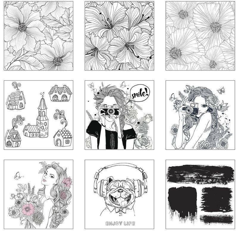 Pleasant Music Dog DIY Silicone Clear Stamp Seal Scrapbook Embossing Album Decor