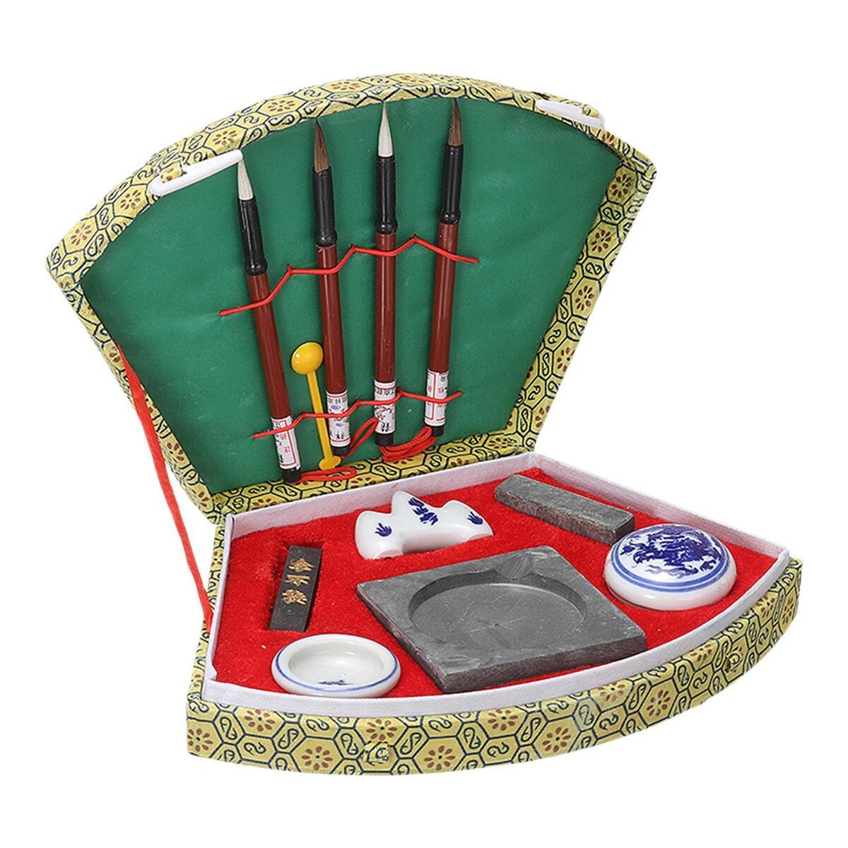 Oriental Chinese Calligraphy Brushes Set Drawing Ink Stick for Chinese Gifts