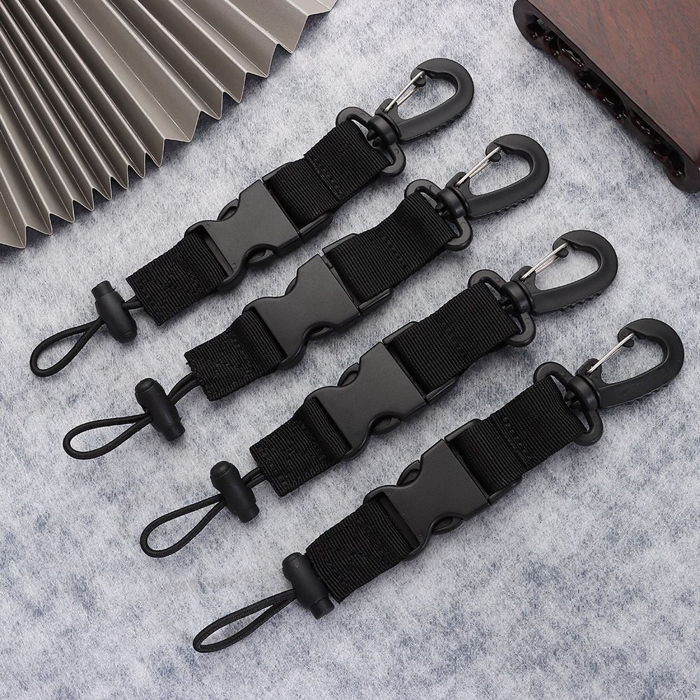 Strap Paracord Keychain Diver Torch Holder Buckle Quick Release Buckle Clip