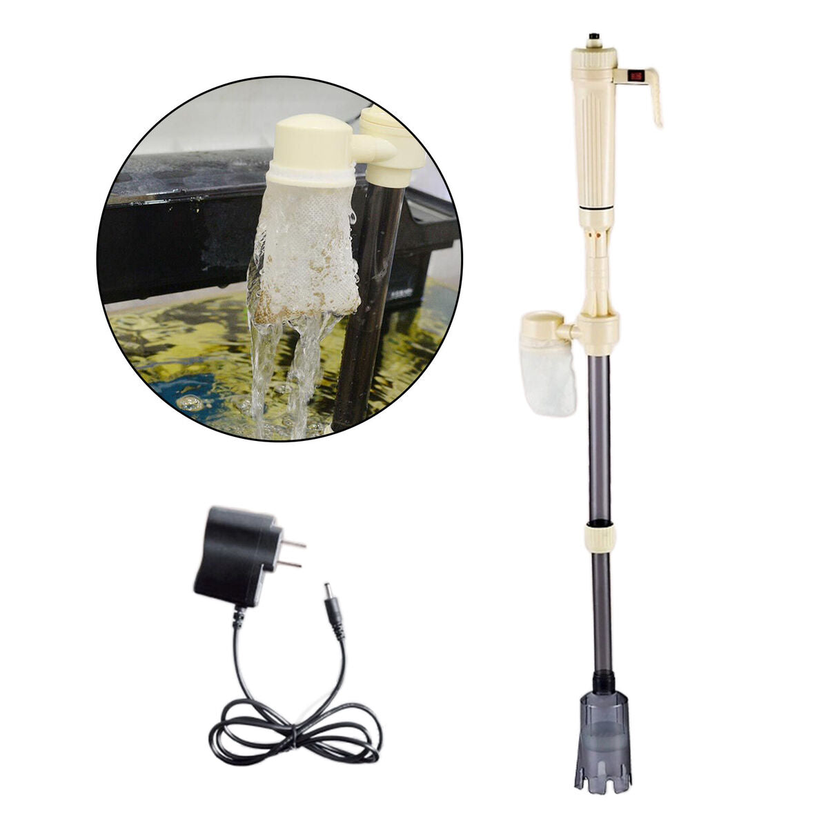 Electric Aquarium  Syphon Pump  Vacuum Cleaner Cleaning Tool