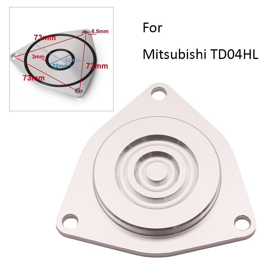 For Mitsubishi TD04HL Turbo Bypass Block Plate Blow Off Valve CBV Blocking Plate