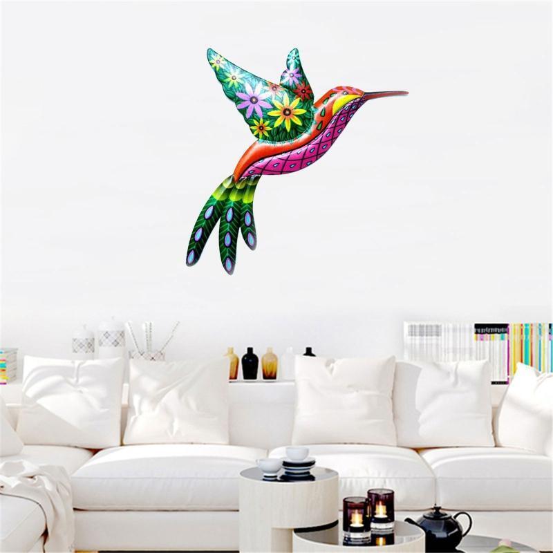 Indoor Outdoor Wrought Iron Hanging Wall Sculpture Decoration for Living Room