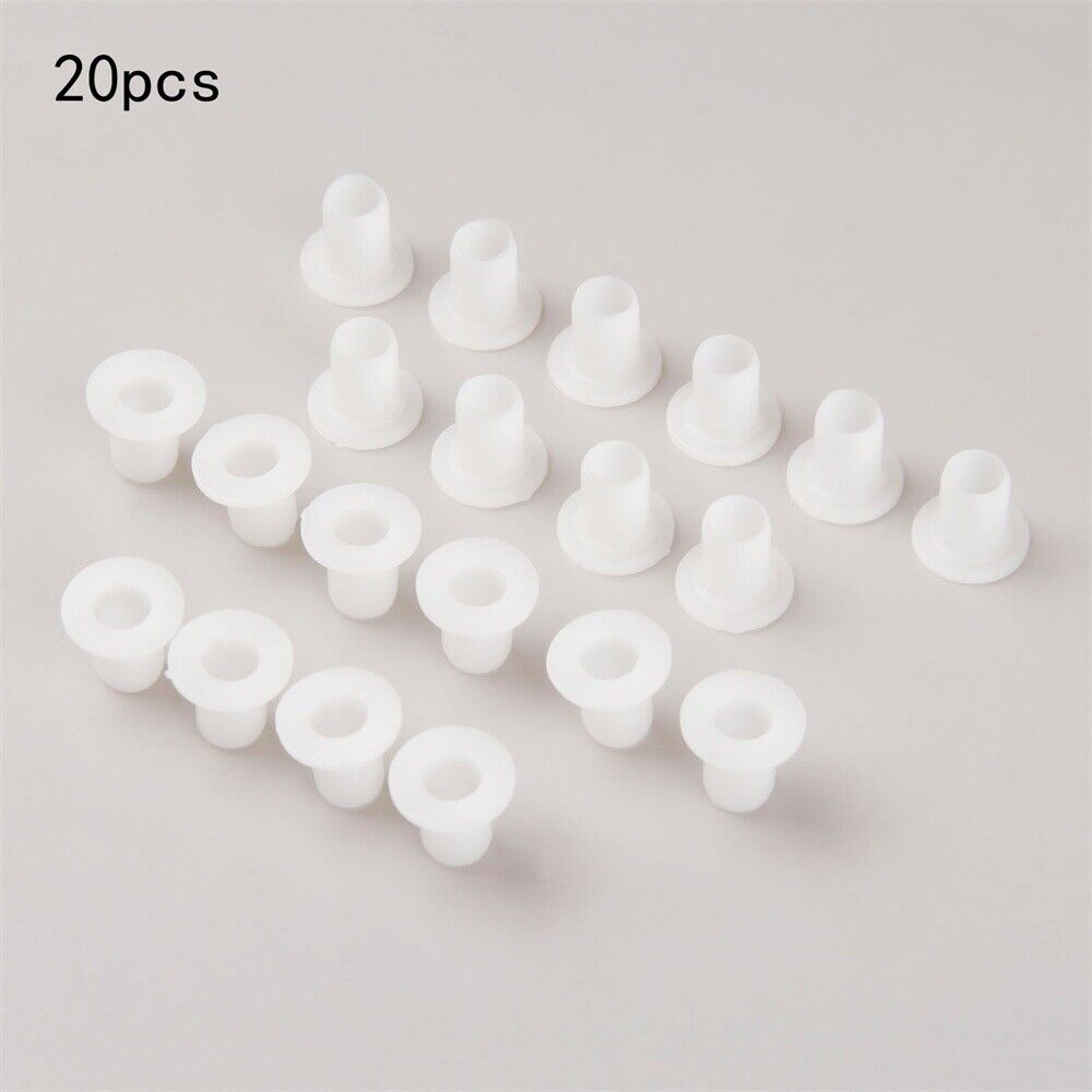 20PCS Plastic Roller Skating Spacer Inline Skate Bearing Bushing Spacer White HQ