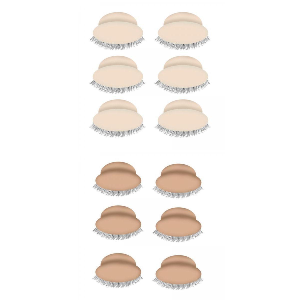 12 Pieces Eyelash Extension Makeup Tools Replacement Supplies for Beginner