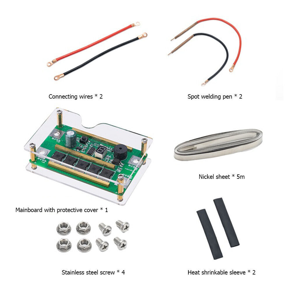 DIY Spot Welder Pen Kit 12V Battery Energy Storage Spot Welding (w/ Box)