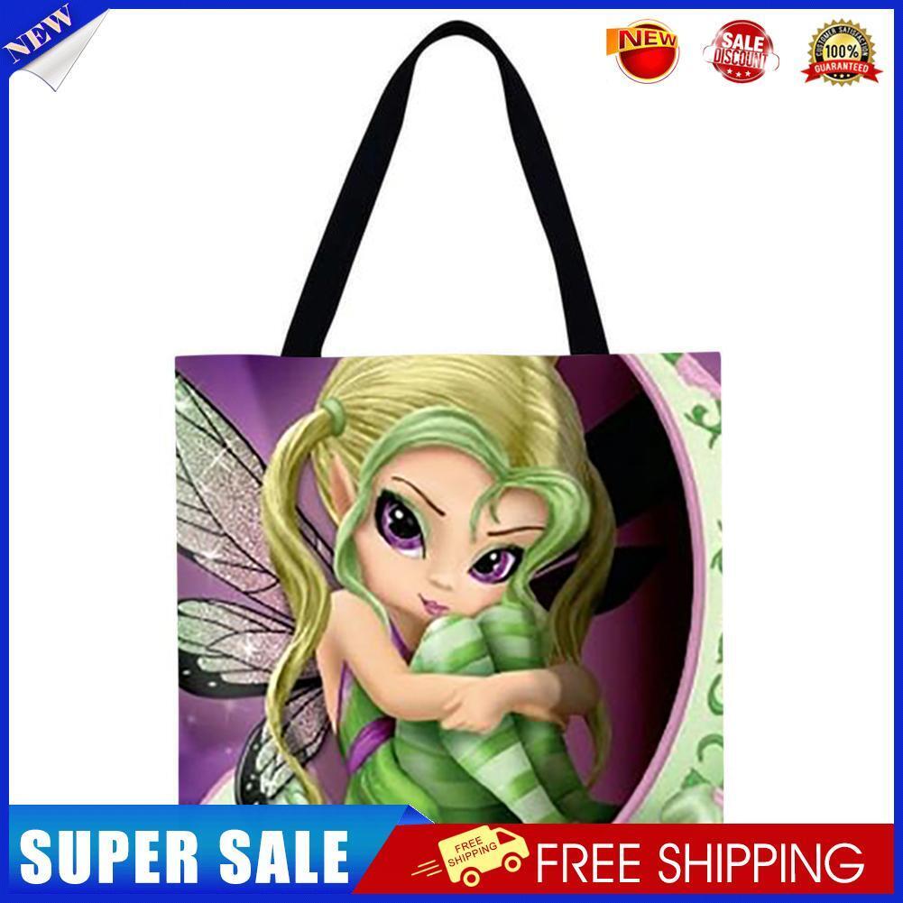 Cartoon Printed Shoulder Shopping Bag Casual Large Tote Handbag (40*40cm)