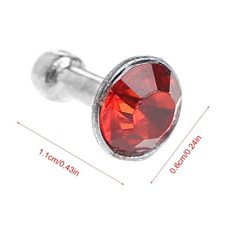 Round Glittering Rhinestone 3.5mm Anti Dust Plug Earphone Stopper For Smart