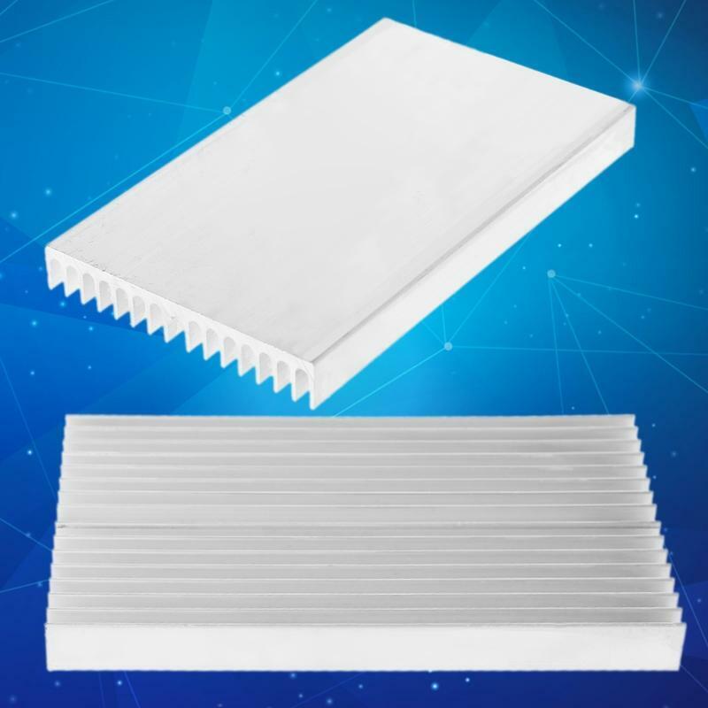 1 PC 100*60*10mm Aluminum Heat Sink DIY Cooler For IC Chip LED Power Transistor