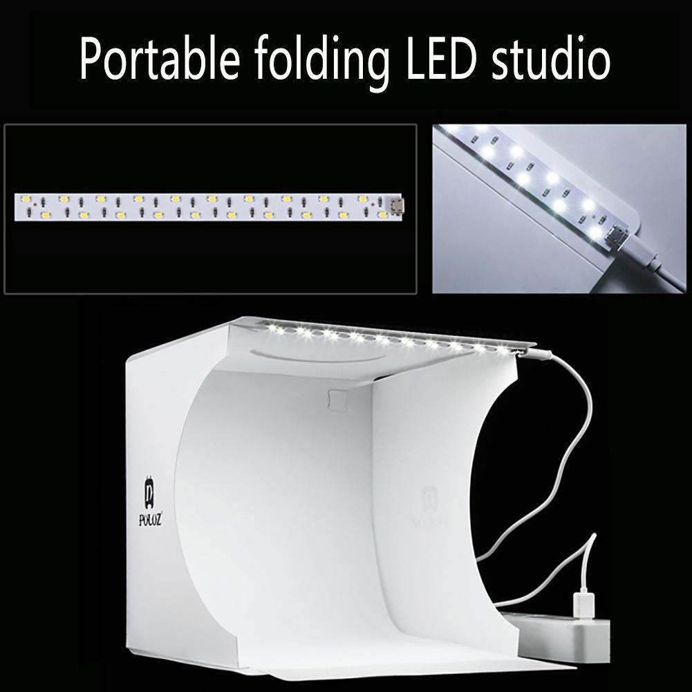 PULUZ Mini Foldable Camera Photo Studio Soft Box LED Photography Light Tent