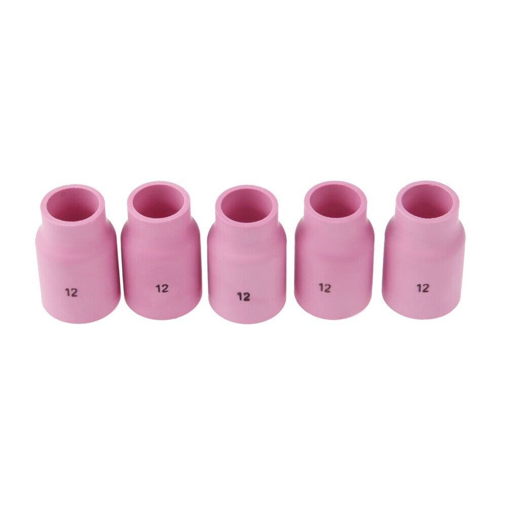 5x TIG Welding Gas Lens Alumina Ceramic Cups 53N87 #12 For WP9/17/18/20/26 Torch