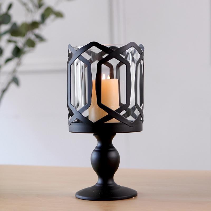 Nordic Metal Candelabra Candlestick Candle Holder Wedding Bar Party Home Decor