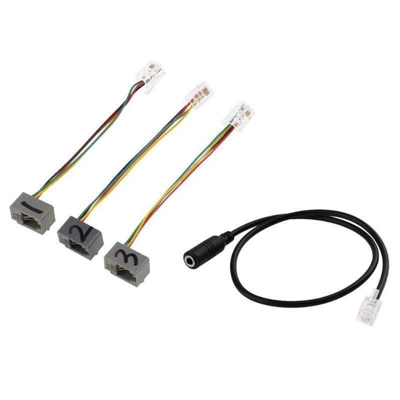 3.5mm Audio Line Jack Female to Male RJ9 Plug Adapter Converter for PC Computer