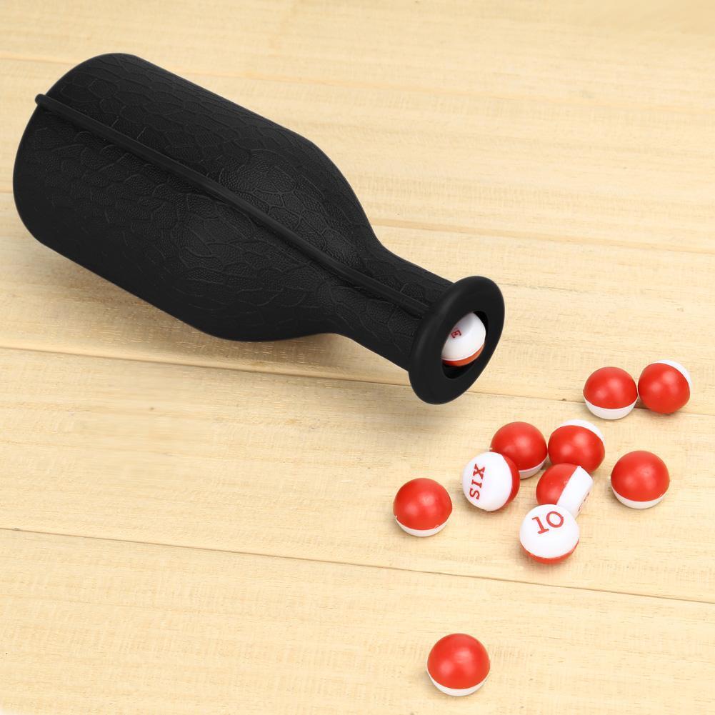 1Pc Billiard Kelly Pool Shaker Bottle with 16 Numbered Tally Balls Peas