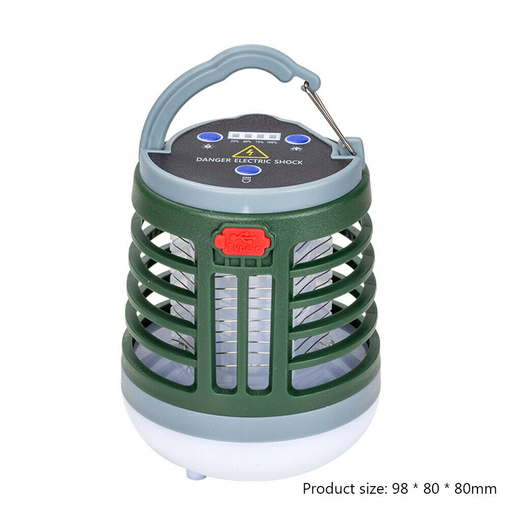 Electric Mosquito Killer LED Lamp w/ Bluetooth-compatible Speaker (Green)