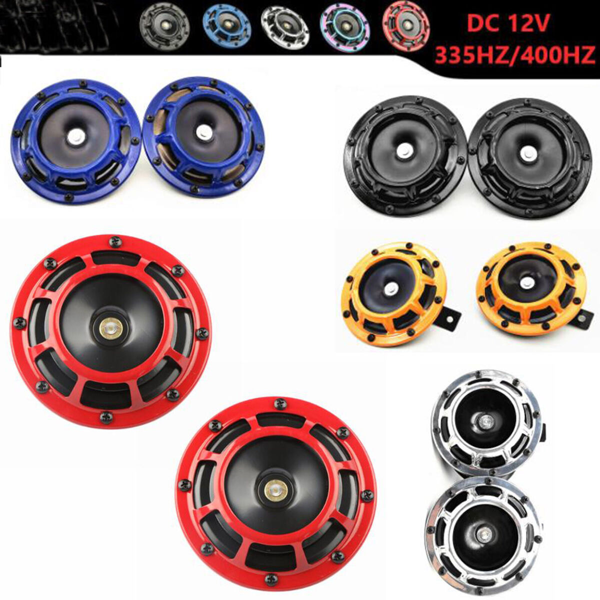 For Motorcycle Car Truck SUV Boat 12V 115DB Super Loud Train Air Horn Waterproof