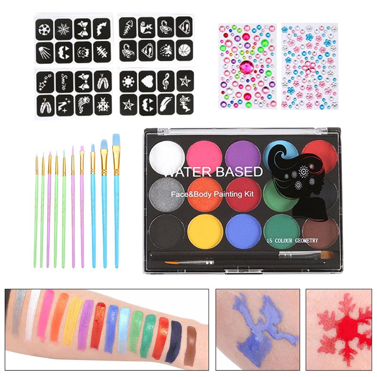Body Painting Glowing Washable  Paint for   Playing Holiday