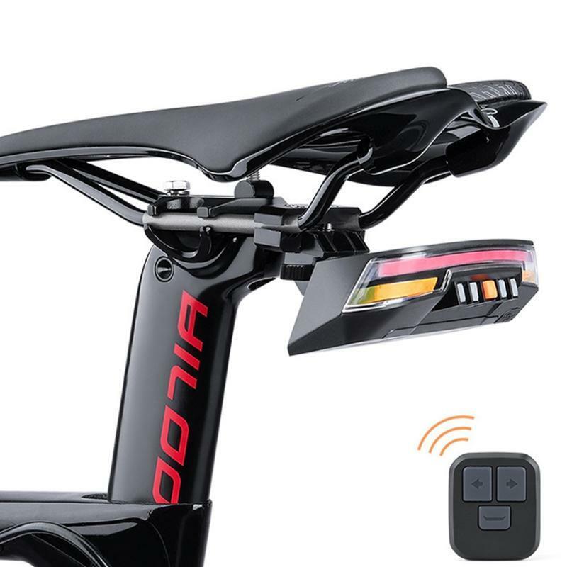 Rechargeable Taillight for MTB Road Bike, LED Light w/ Wireless Remote Control