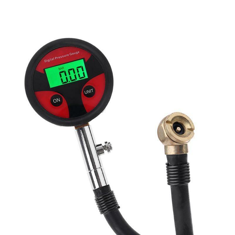 Ball Head Universal Tire Digital Pressure Gauge for Motor Car Bike Truck Tyre 4