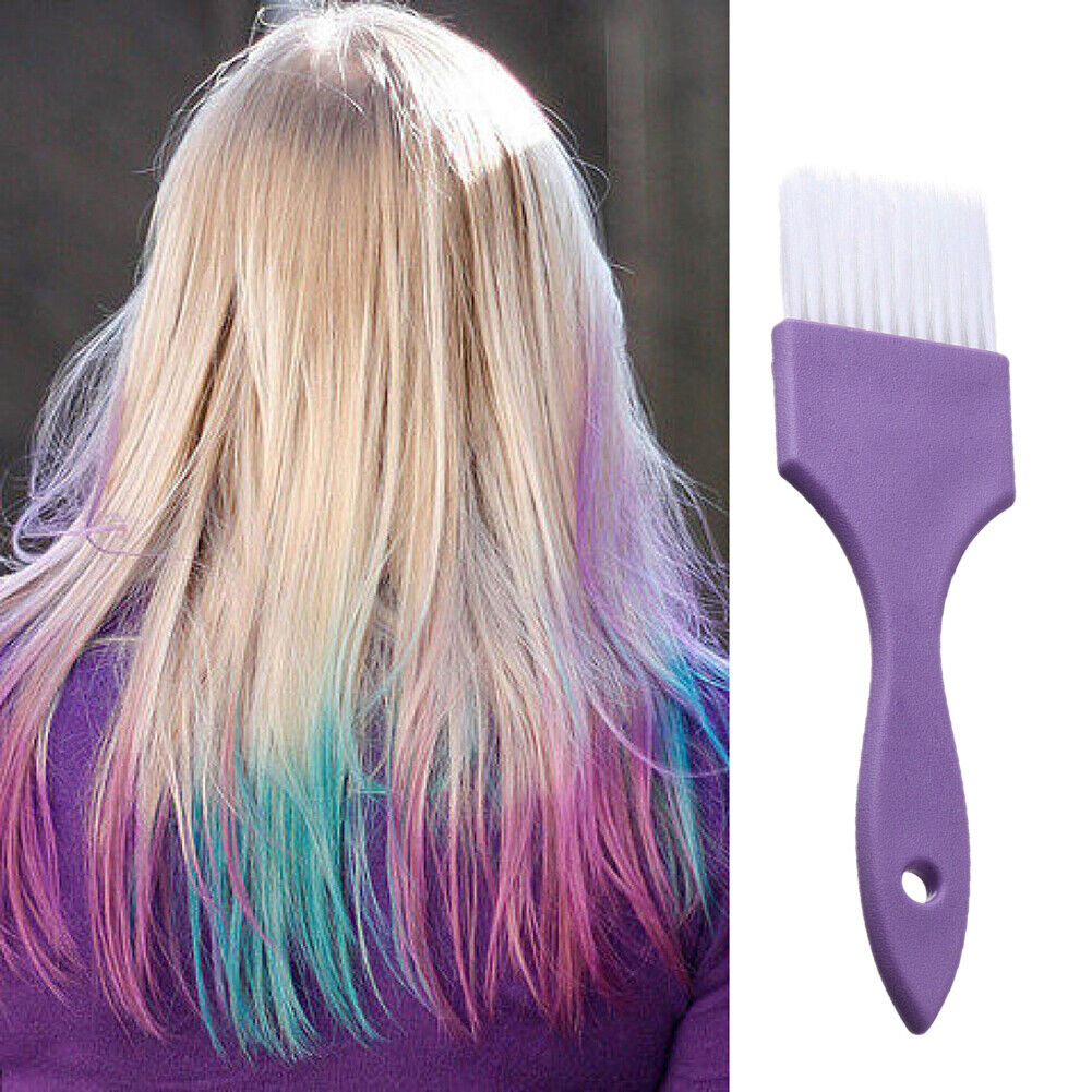 Salon Hairdressing Styling Brush Hair Color Dye Tint Stirring Comb (Purple)