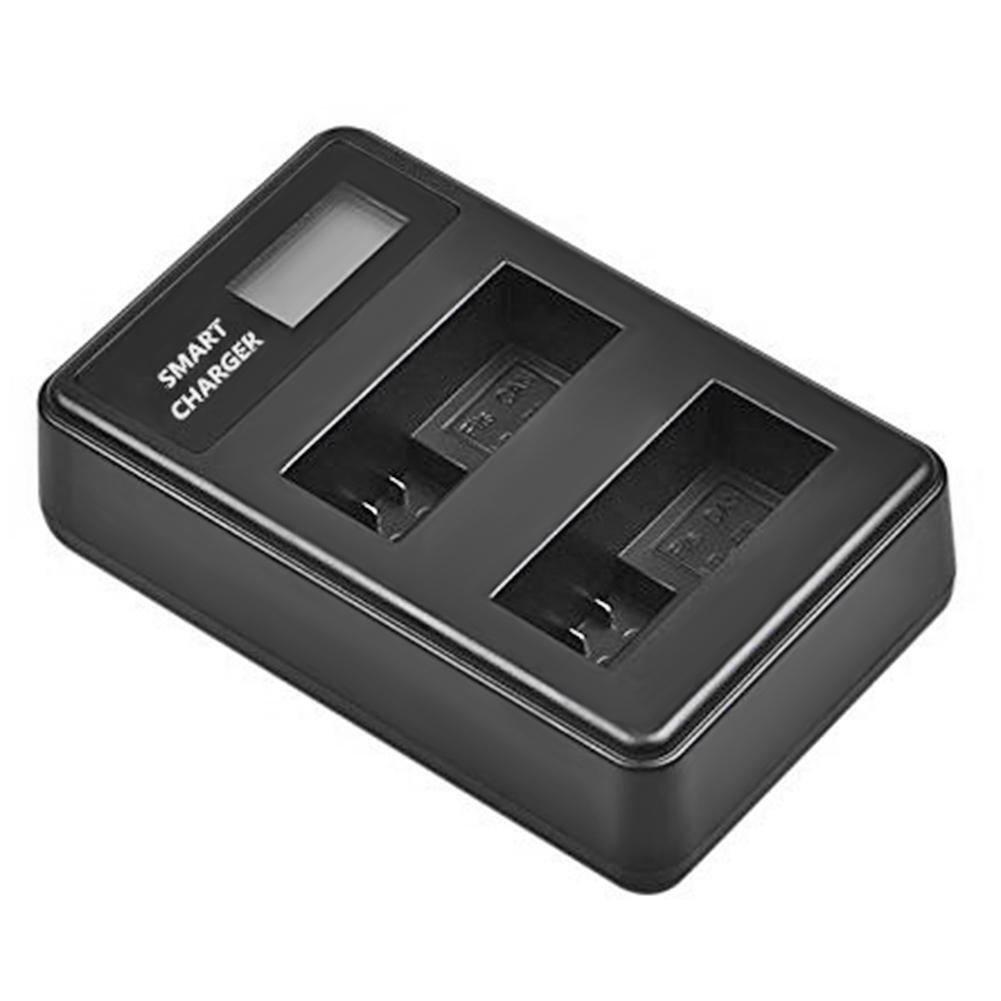 LP-E5 LCD Dual Port USB Battery Charger for Canon EOS 1000D 500D 450D Kiss