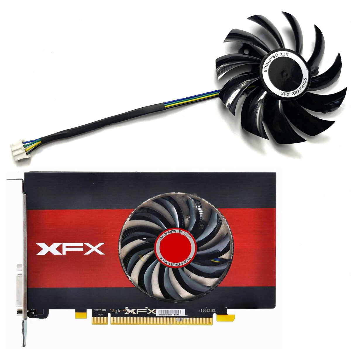 Cooling Fan for XFX RX560 550 460 2GB/4GB Edition OC Video Graphics Card Fan A2U