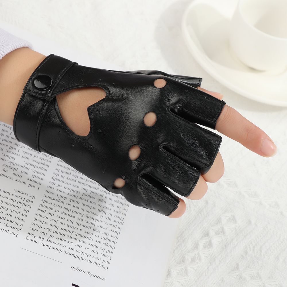 Apparel Accessories Driving Mittens Leather Gloves Dancing Mittens Punk Glove