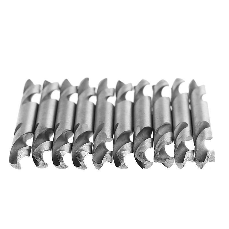 10Pcs 5mm HSS Double Ended Spiral Torsion Drill Tools Drill Set