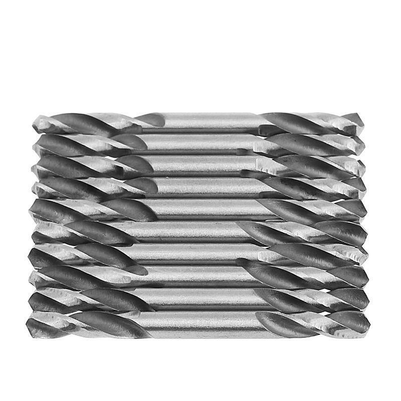10Pcs 4.5mm HSS Double Ended Spiral Torsion Drill Tools Drill Set