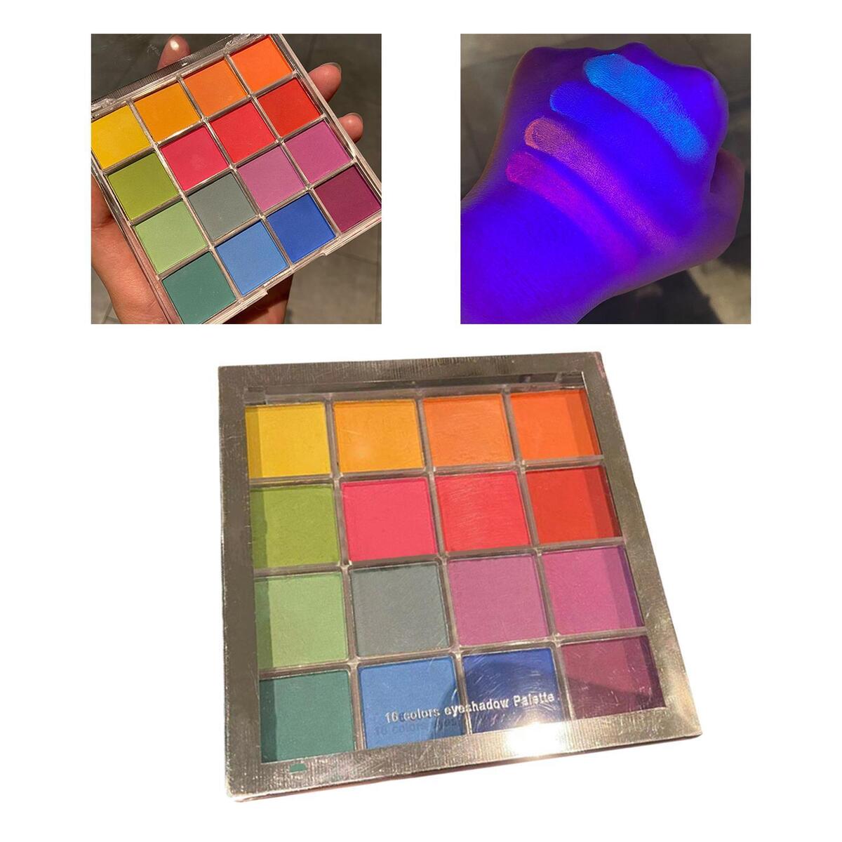 Neon Eyeshadow Palette High Pigmented Make up Pallet Easy to Blend