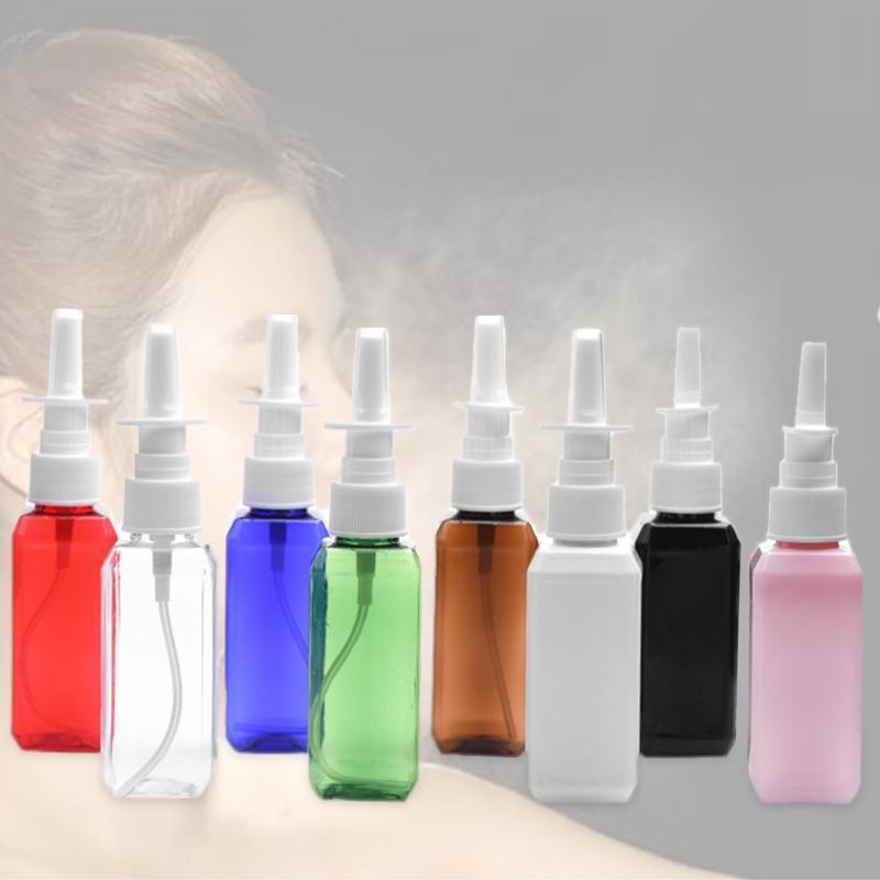 50ml Empty Nasal Spray Bottles Pump Sprayer Mist Nose Spray Refillable Bottling