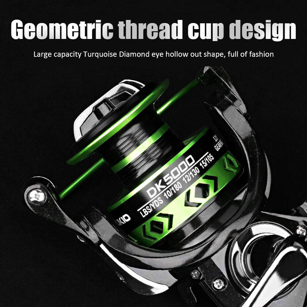 Spinning Fishing Reels Metal Spool Saltwater Carp Sea Fish Tackles (DK7000)