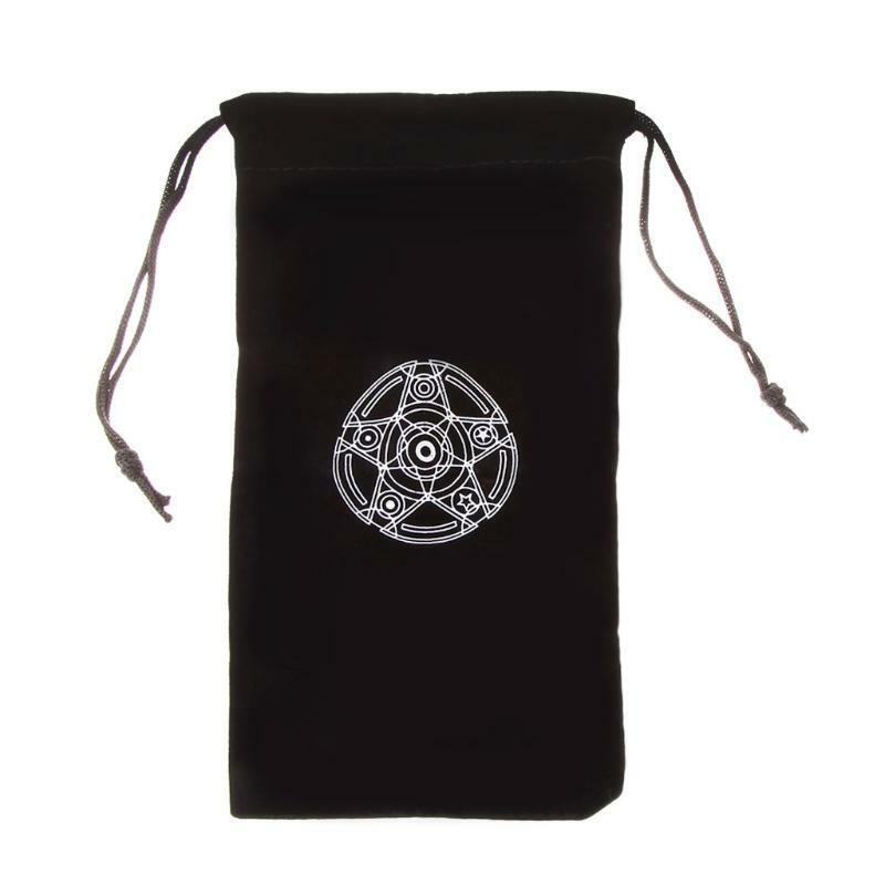 Tarot and -Dice Bag  Velvet  Satin Drawstring Pouch Ideal Size for Tarot Cards