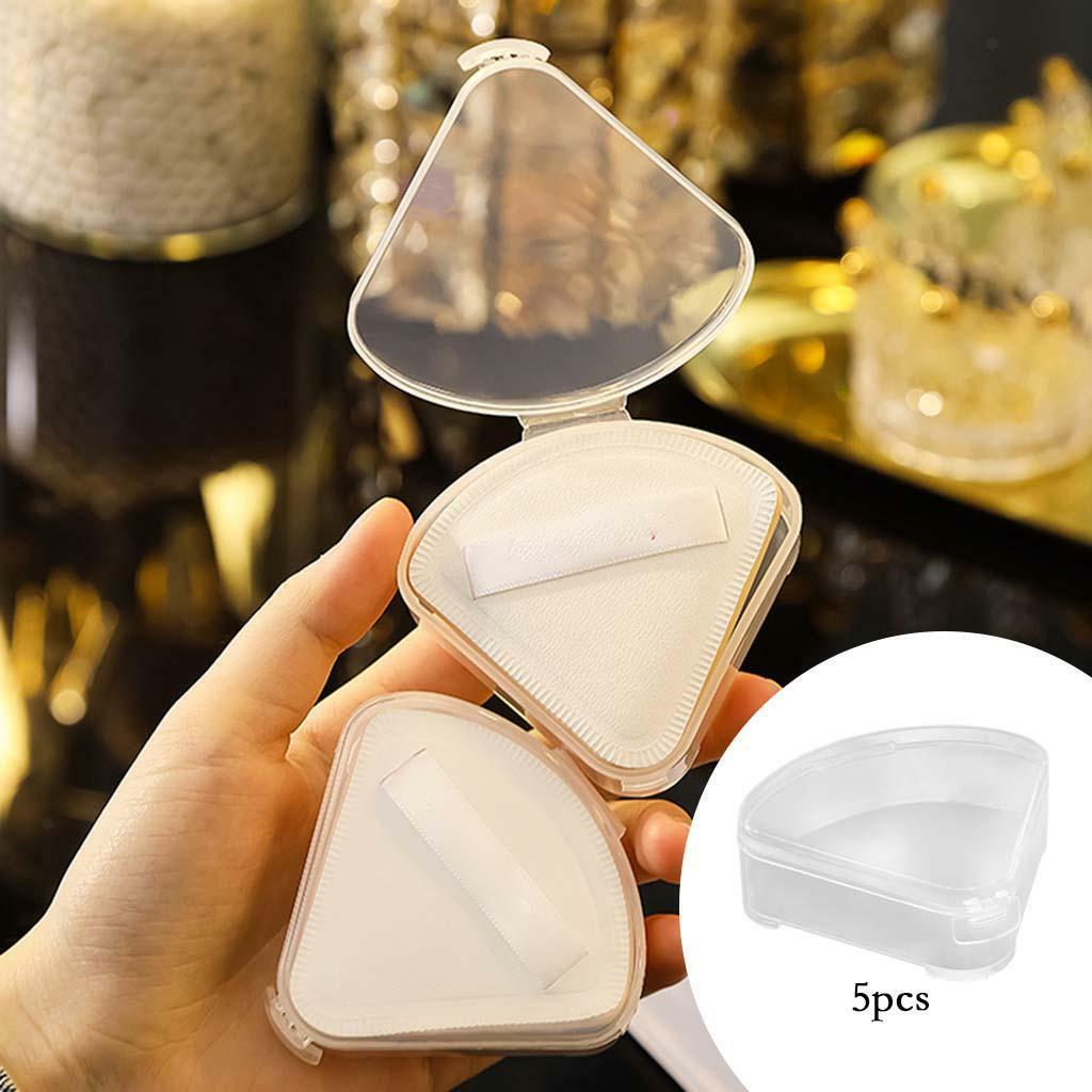 Triangle Puff Box Case Anti Pollution Protective 5x Organizer