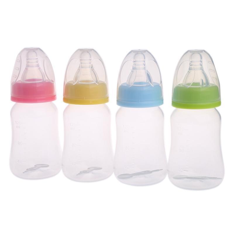 Durable BPA Free Natural PP Milk Feeding Bottle Wide Mouth Bottle Random Color