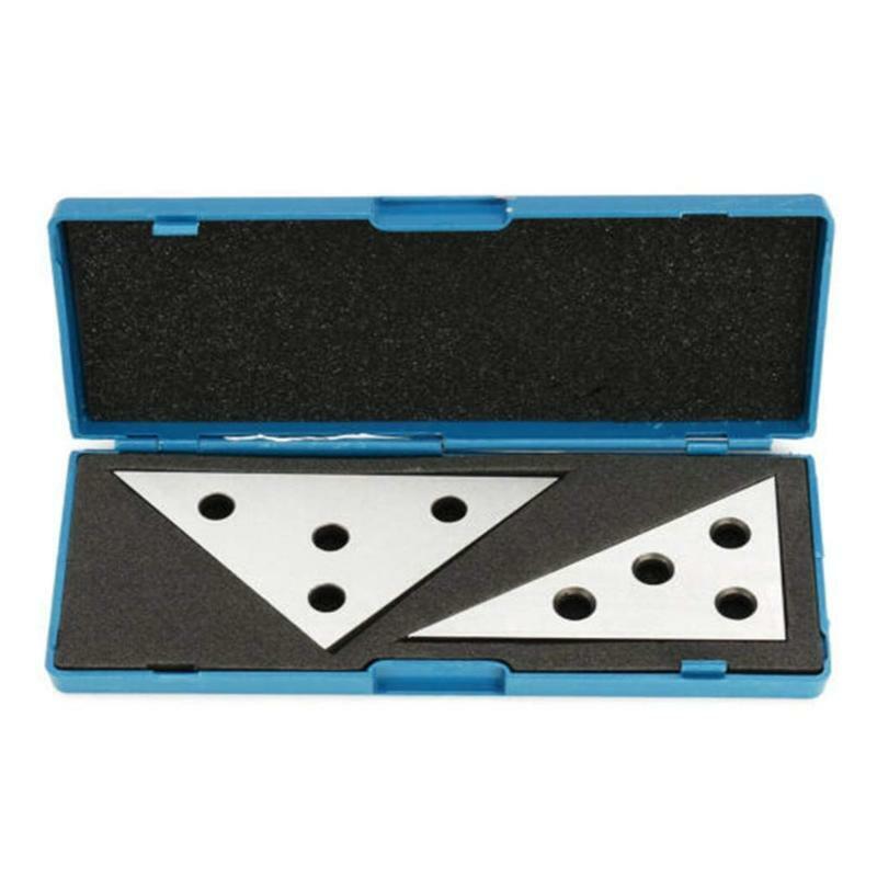 Right Angle Block Gauge Set Milling Ground Gauge Scale Square Ruler 30-90 Degree