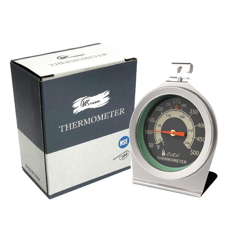 Oven Thermometer BBQ Grill Temperature Gauge Stainless Steel Safe Cooker Thermo