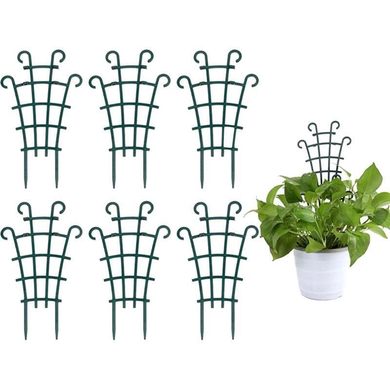 6PCS Rustproof Garden Trellis for Potted Climbing Plants Outdoor Indoor Pot