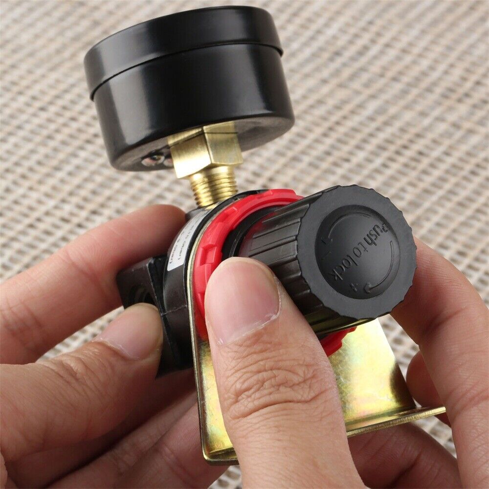 Replace Kit Air Control Compressor PT 1/4" Gauge Pressure Regulator Valve AR2000