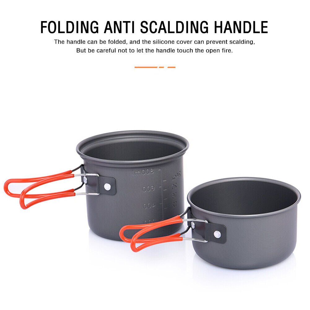WIDESEA Outdoor Camping Pot Cooking Travel Hiking 1 Person Cookware Sets