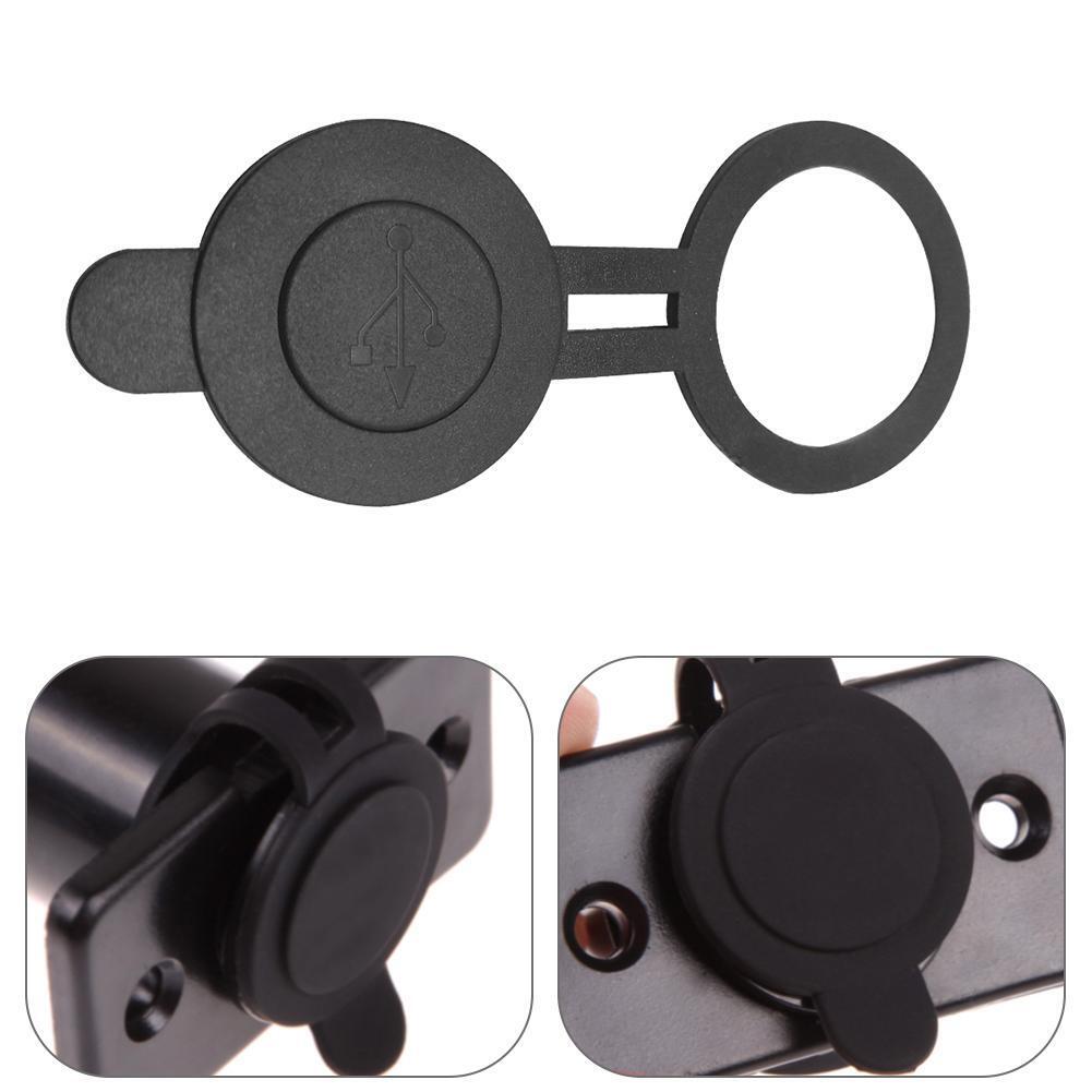 30mm Dia Round Waterproof Dust Cover for Dual USB Car Motorcycle Charger