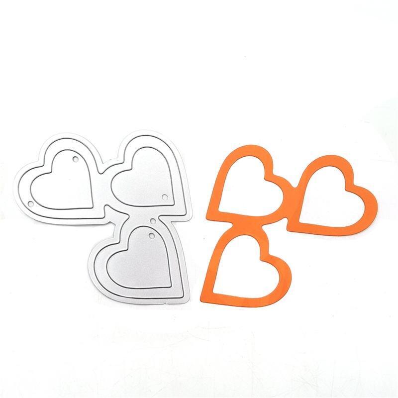 Delicate Love Heart Metal Cutting Die for DIY Paper Art Crafts Photo Album Decor