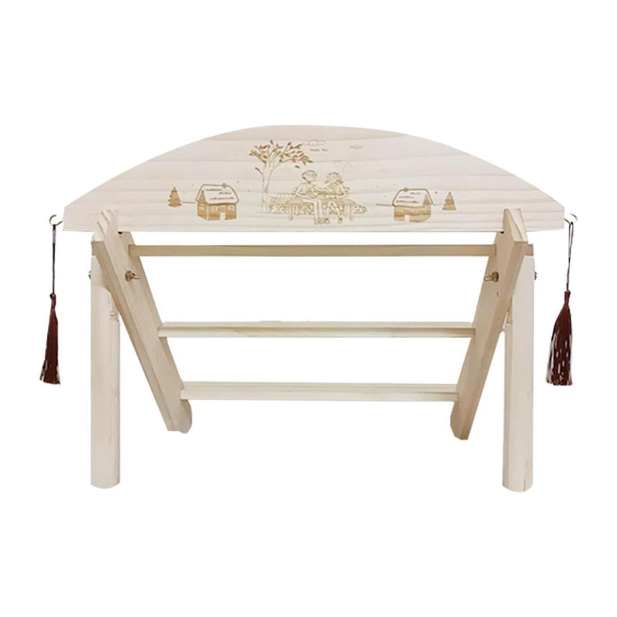 Freestanding Decorative Wood Display Rack Wooden Ladder Shelf for Indoor