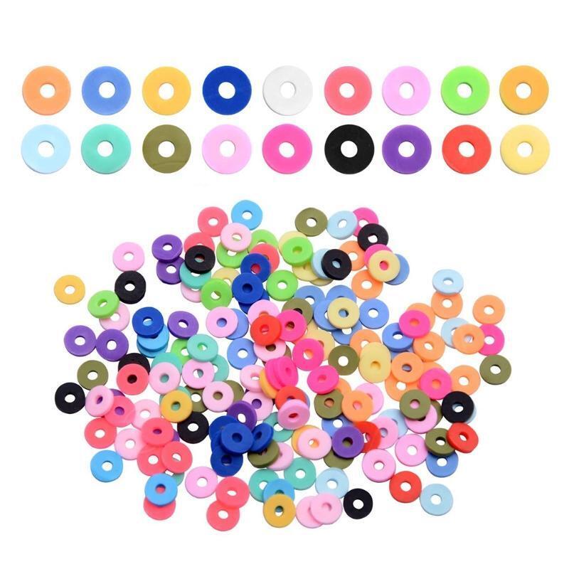 Round Clay Spacer Bead Jewelry Making Disc Bead Bracelet Necklace Earring Making