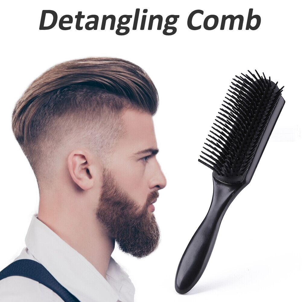 Removable Hair Detangling Comb Head Scalp Massager Brush Men Styling Tools