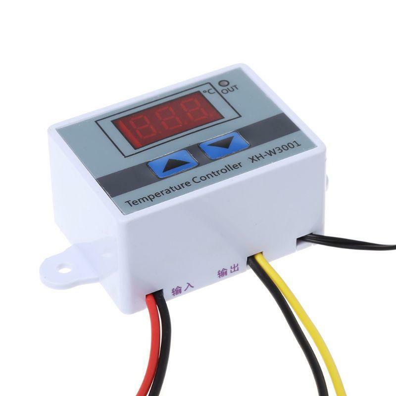 220V LED Digital Temperature Controller 10A Thermostat Control Switch Probe New