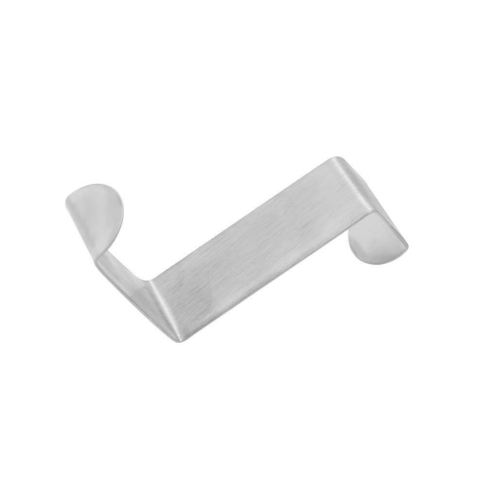 2Pcs New Cabinet Over Stainless Steel Door Hook Hanger Organizer Holder